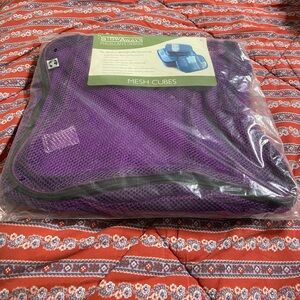 #4- STOWAWAY 3PC. Set Purple Travel Mesh Cubes